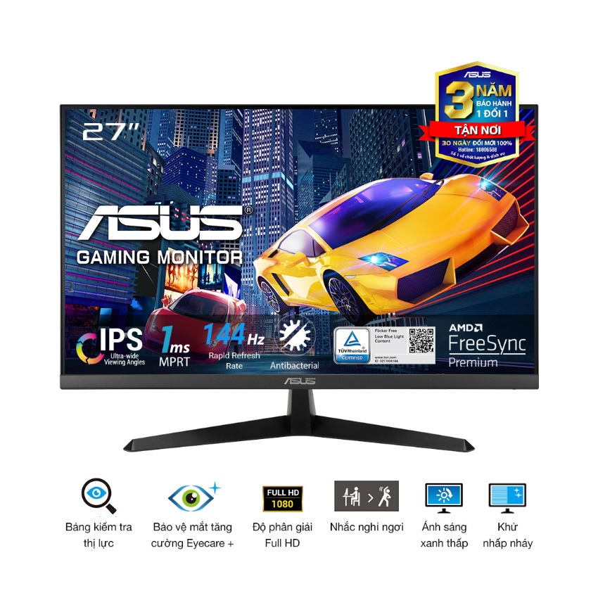 Màn hình Gaming ASUS VY279HGE 27 inch FHD/IPS/144Hz/1ms