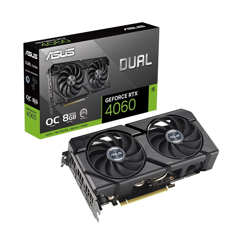 VGA Asus DUAL RTX 4060 OC 8GB (DUAL-RTX4060-O8G)