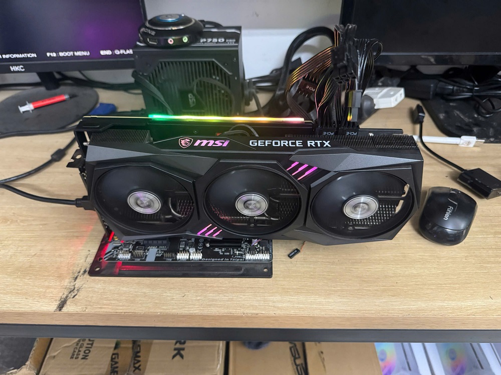 VGA MSI RTX 3070 GAMING X TRIO 8GB GDDR6 Cũ Bảo Hành Tháng 4-2026