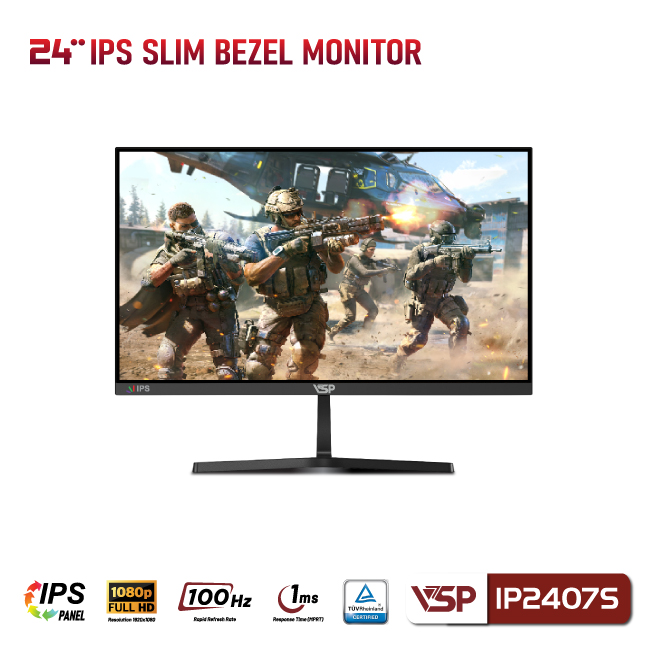 Màn hình VSP IP2407S (23.8 inch/FHD/IPS/100Hz)