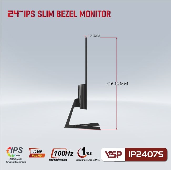 Màn hình VSP IP2407S (23.8 inch/FHD/IPS/100Hz)