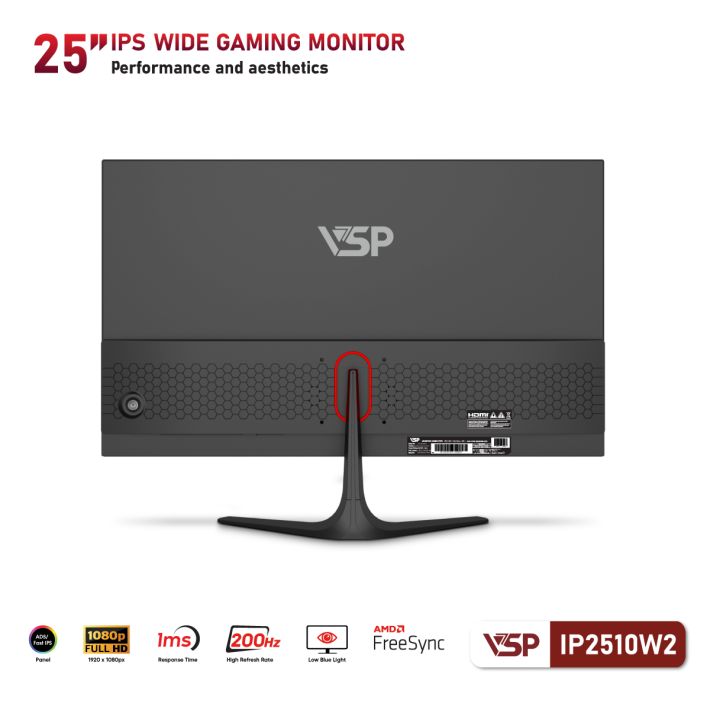 MÀN HÌNH VSP 25 INCH FAST IPS - 180HZ - 1MS- IP2510W2