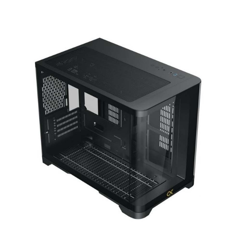 Vỏ case Xigmatek ALPHA PANO M BLACK - No Fan (MATX / Màu Đen)