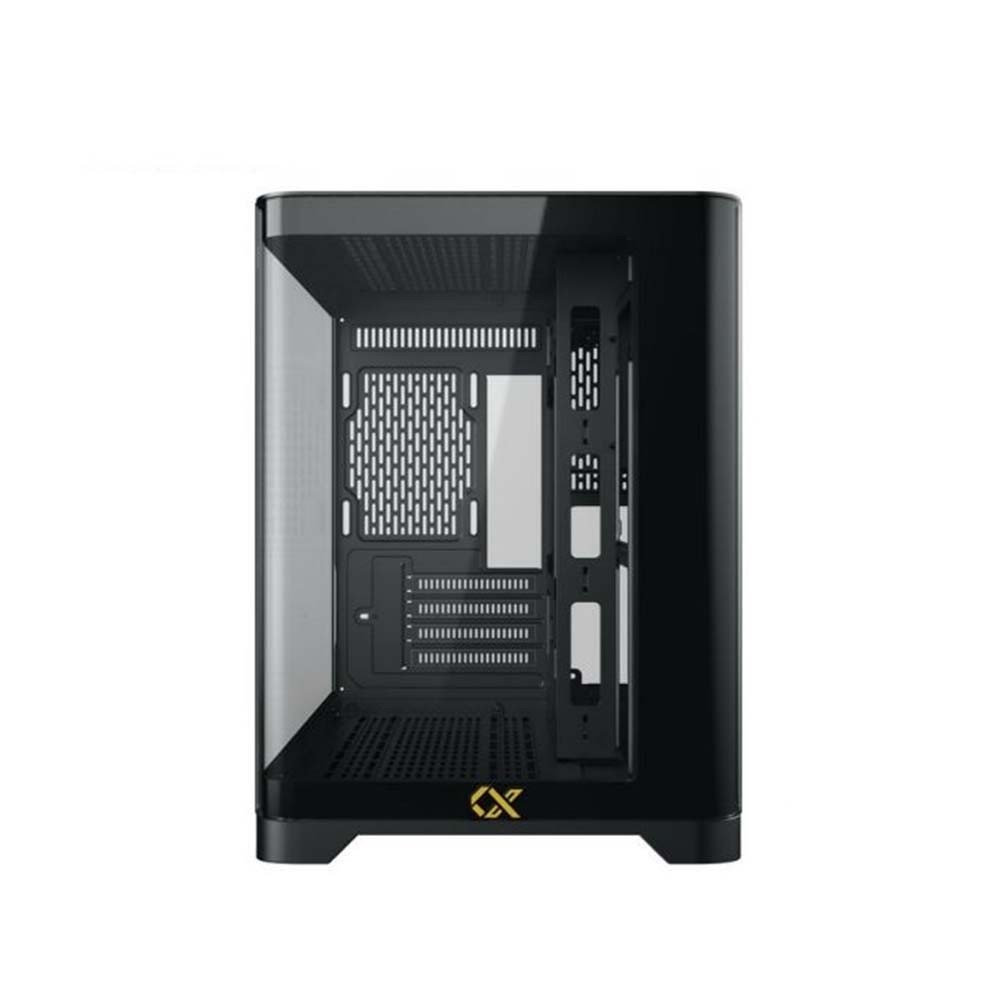 Vỏ case Xigmatek ALPHA PANO M BLACK - No Fan (MATX / Màu Đen)