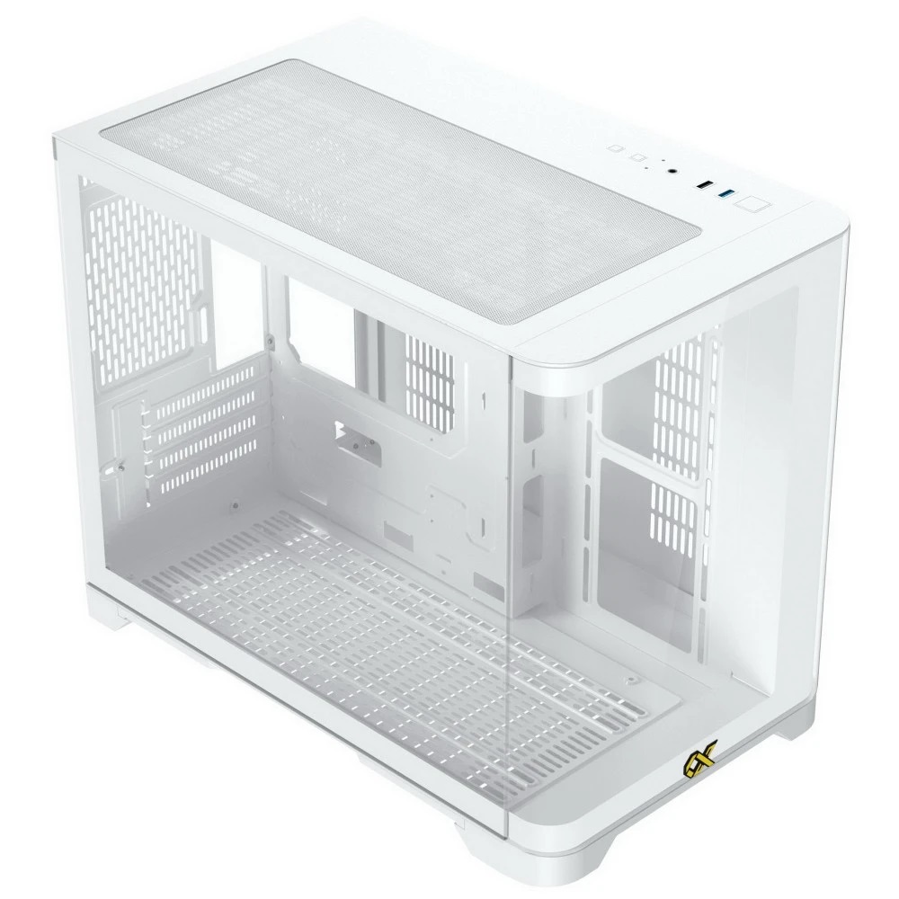 Vỏ case Xigmatek ALPHA Pano M Artic WHITE - No Fan (ATX / Màu Trắng)