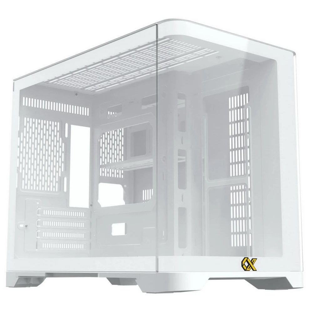 Vỏ case Xigmatek ALPHA Pano M Artic WHITE - No Fan (ATX / Màu Trắng)