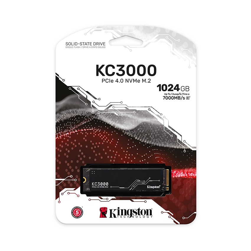 Ổ cứng SSD Kingston KC3000 1TB NVMe PCIe Gen 4x4 ( SKC3000S/1024G )