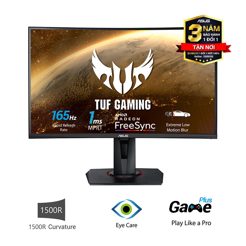 MÀN HÌNH ASUS VG27VQ (27 INCH/FHD/VA/165HZ/1MS/LOA/CONG)