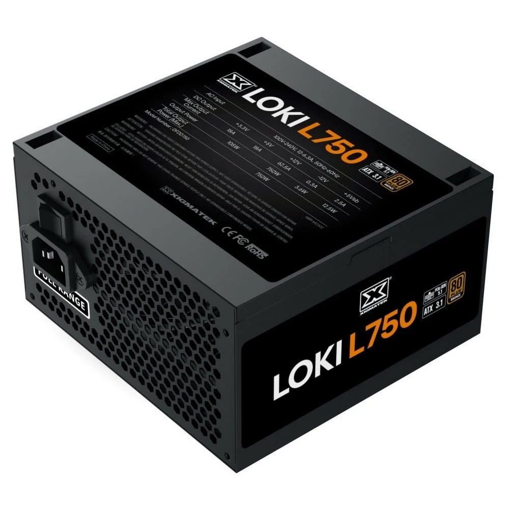 Nguồn Xigmatek Loki L750 750W | PCIe 5.1, 80 Plus Bronze