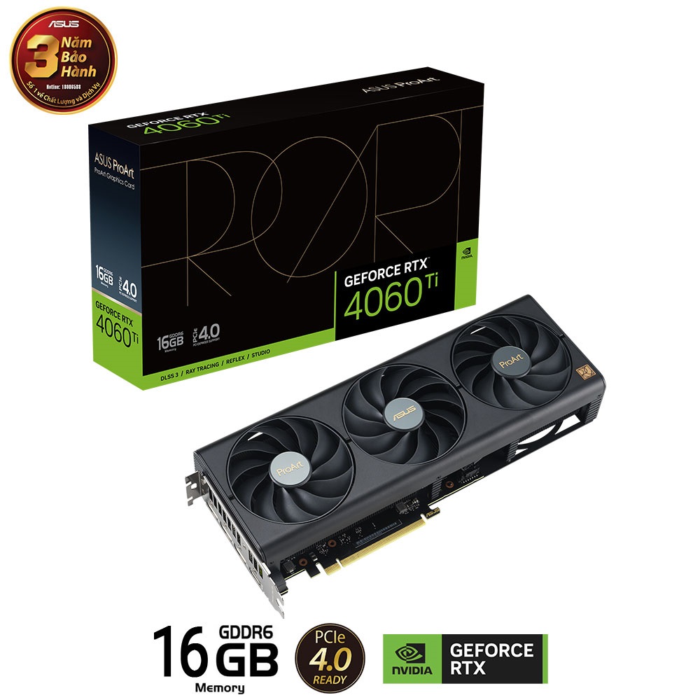 CARD MÀN HÌNH ASUS PROART-RTX 4060 TI-16G