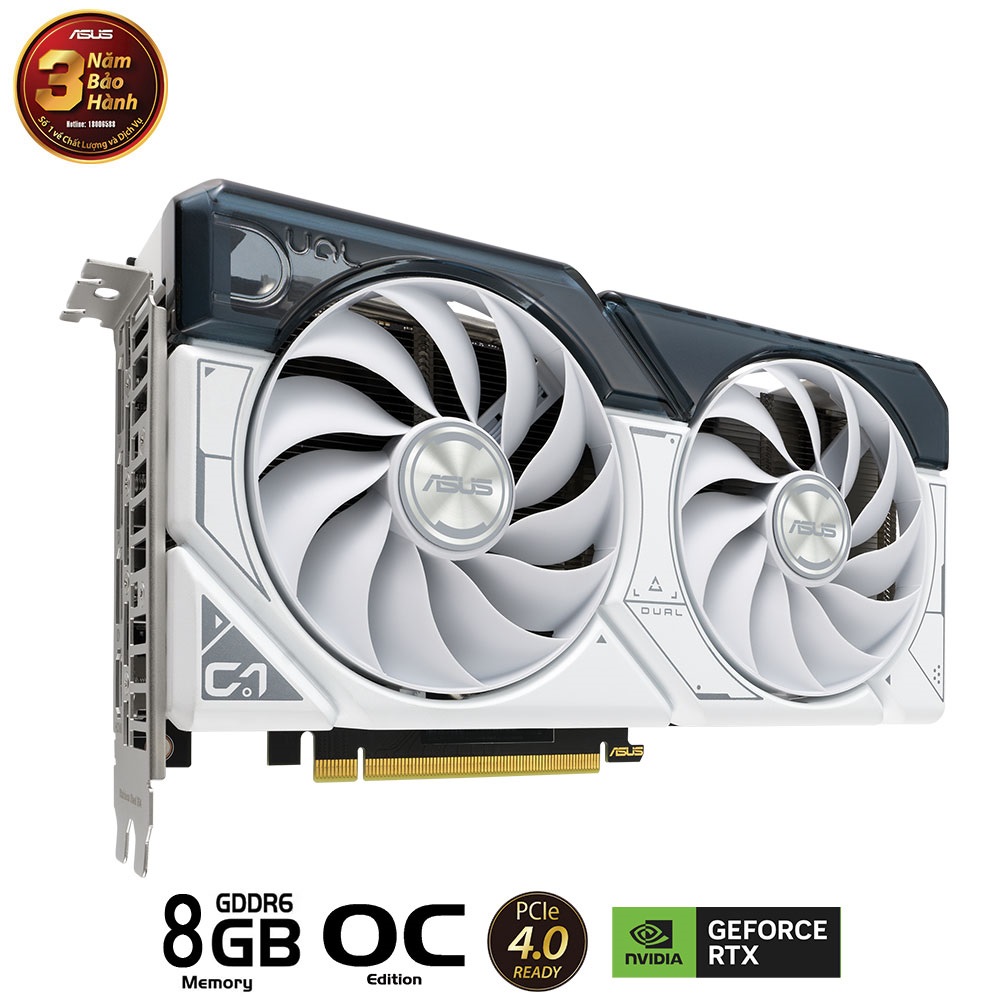 CARD MÀN HÌNH ASUS DUAL-RTX 4060 TI-O8G-WHITE