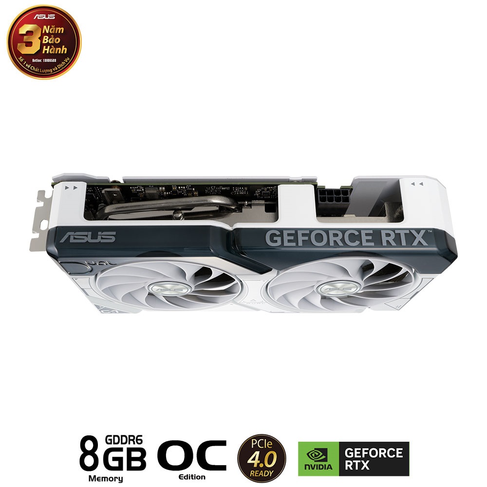 CARD MÀN HÌNH ASUS DUAL-RTX 4060 TI-O8G-WHITE