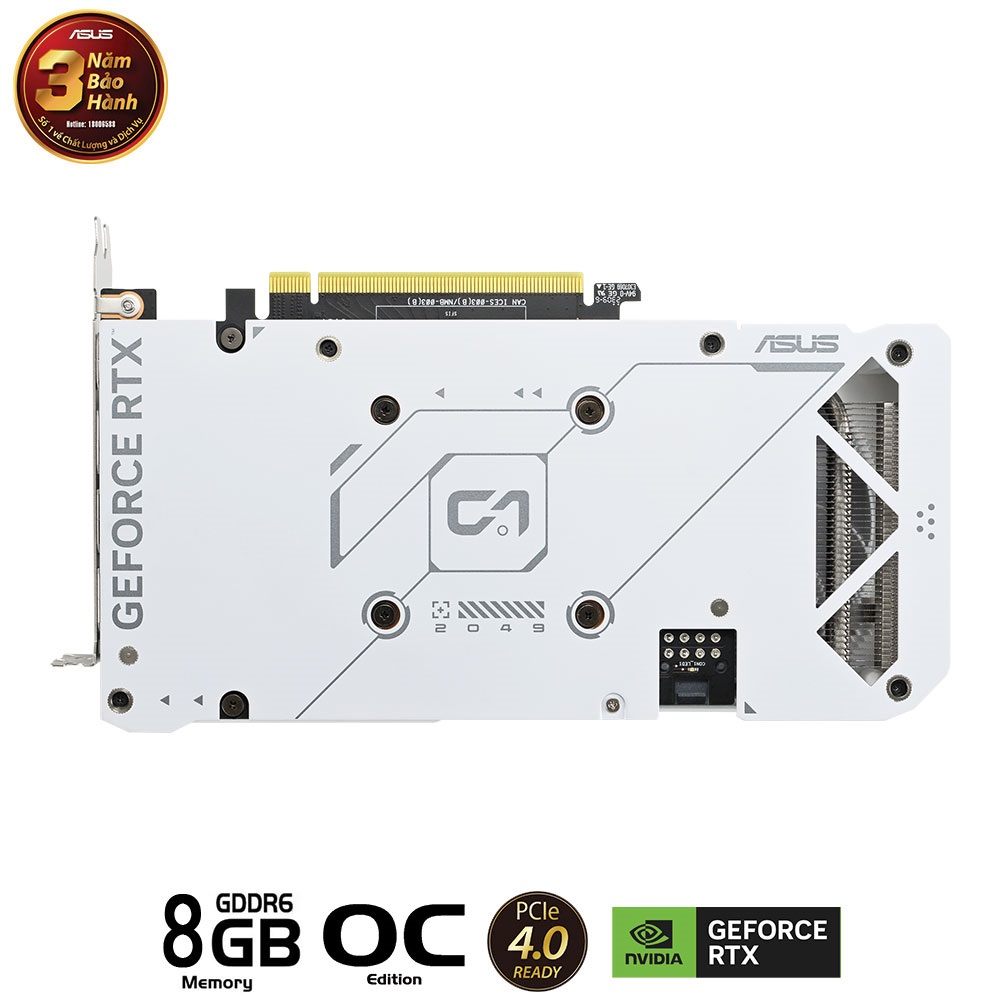 CARD MÀN HÌNH ASUS DUAL-RTX 4060 TI-O8G-WHITE