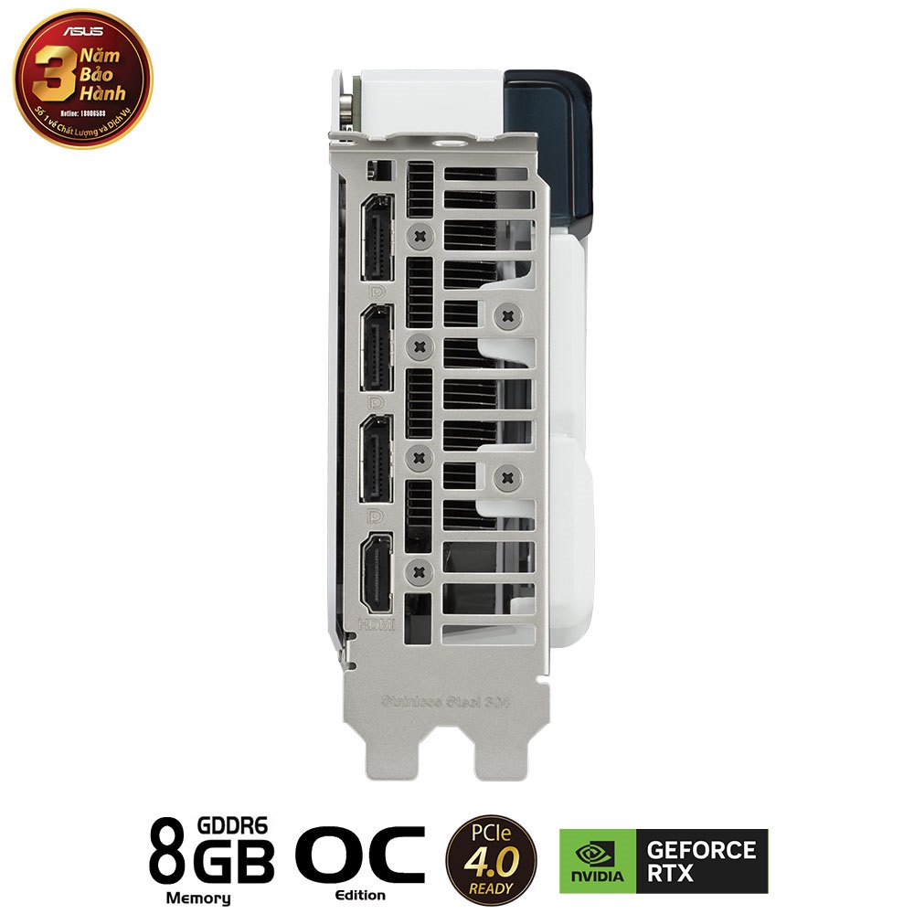 CARD MÀN HÌNH ASUS DUAL-RTX 4060 TI-O8G-WHITE