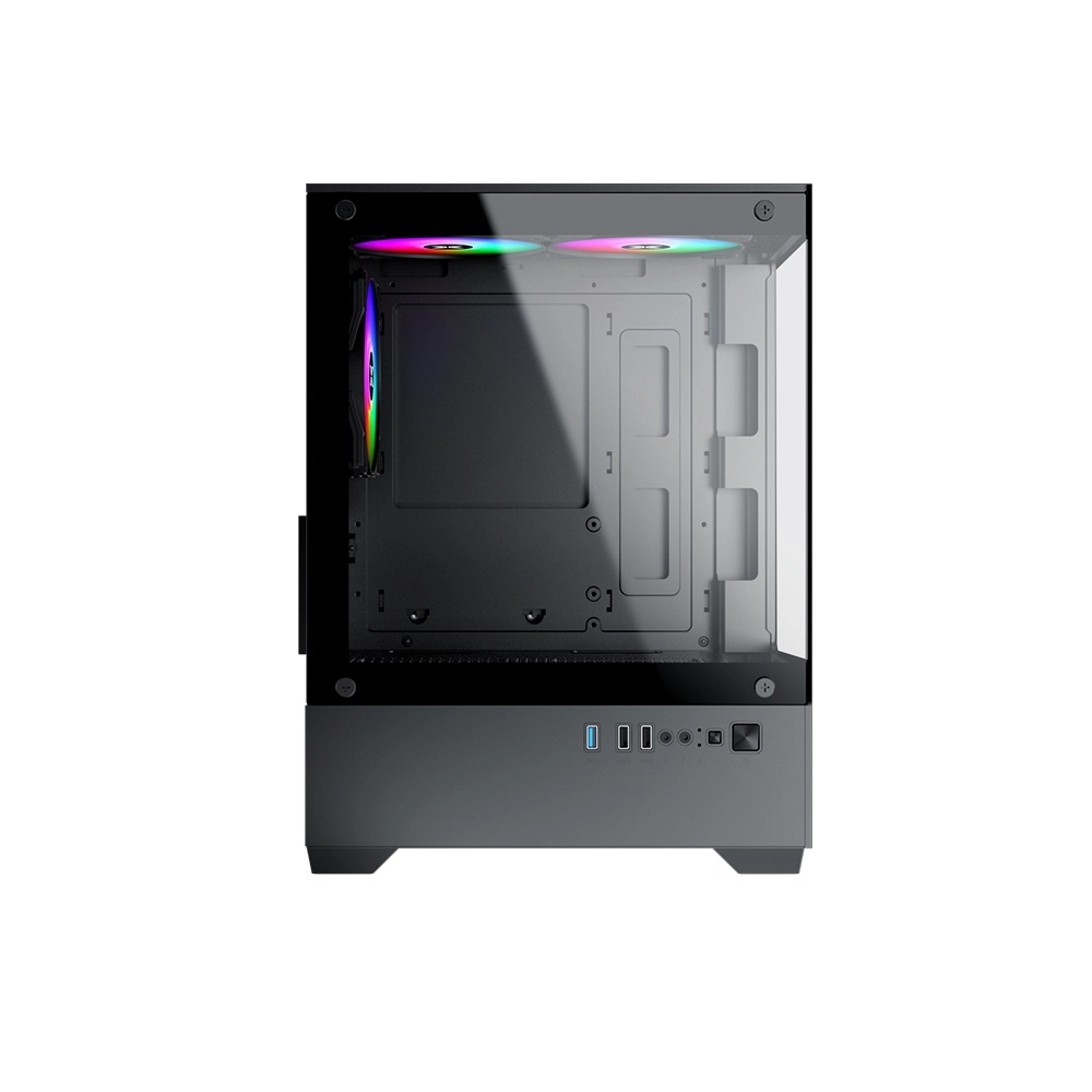 Vỏ case Xigmatek VIEW II 3F - Black | Kèm sẵn 3 fan RGB (EN46247)