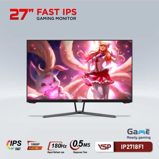 Màn hình VSP IP2718F1 27 inch FHD IPS 180Hz 0.5ms