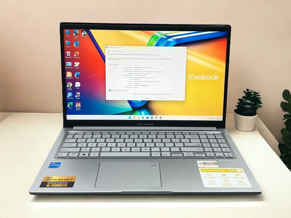 Laptop Asus Vivobook 15 X1504VA cũ Core i5-1335U |Ram 8GB |SSD 512GB |15.6IN FHD Bảo Hành T6-2025