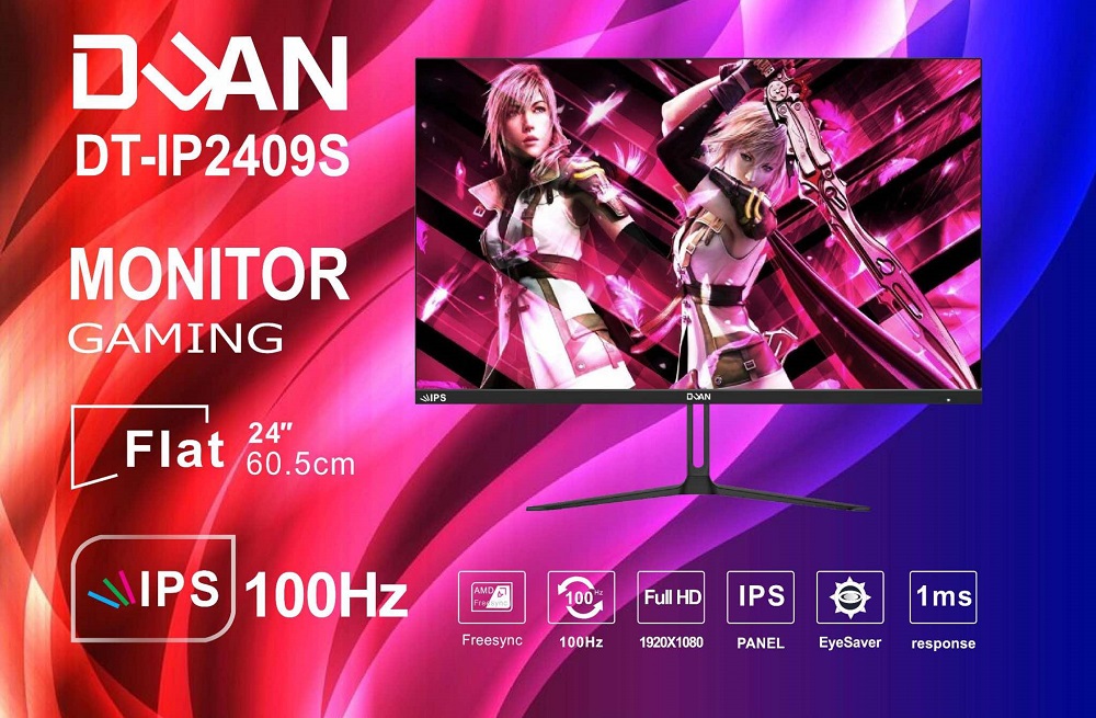 MÀN HÌNH DUAN IP2409S BLACK ( 24ICNH /IPS/100HZ/1920x1080/1MS/250NITS)