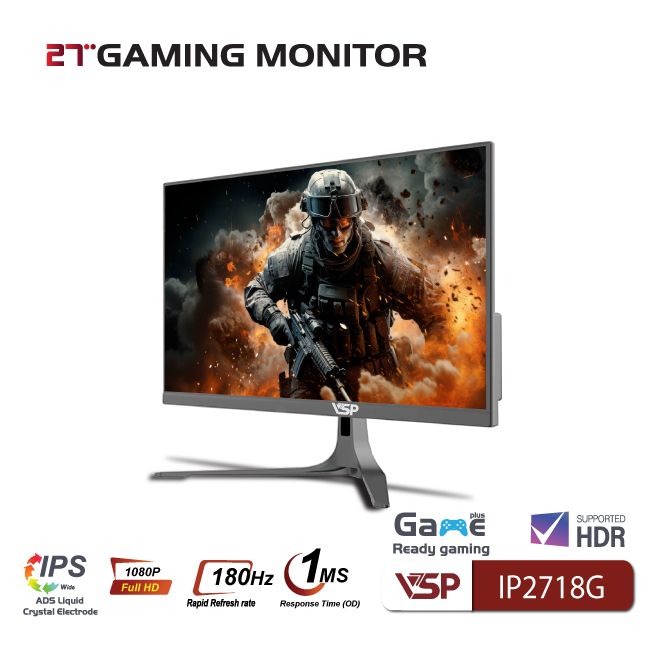 MÀN HÌNH GAMING VSP IP2718G (27 INCH/FHD/IPS/180HZ/1MS)