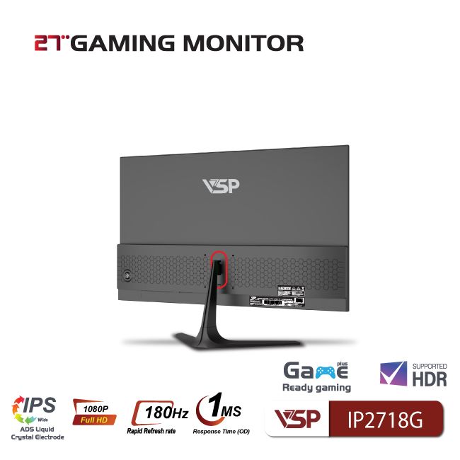 MÀN HÌNH GAMING VSP IP2718G (27 INCH/FHD/IPS/180HZ/1MS)