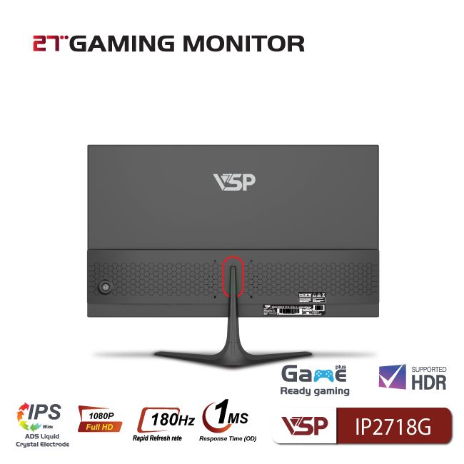 MÀN HÌNH GAMING VSP IP2718G (27 INCH/FHD/IPS/180HZ/1MS)