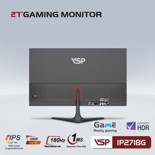 MÀN HÌNH GAMING VSP IP2718G (27 INCH/FHD/IPS/180HZ/1MS)