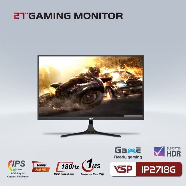 MÀN HÌNH GAMING VSP IP2718G (27 INCH/FHD/IPS/180HZ/1MS)