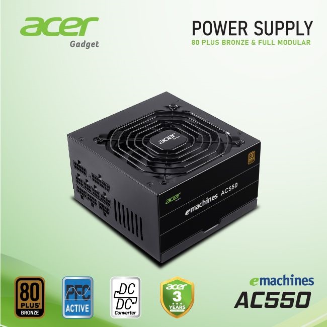 NGUỒN ACER AC550 FR BRONZE FULL MODULAR