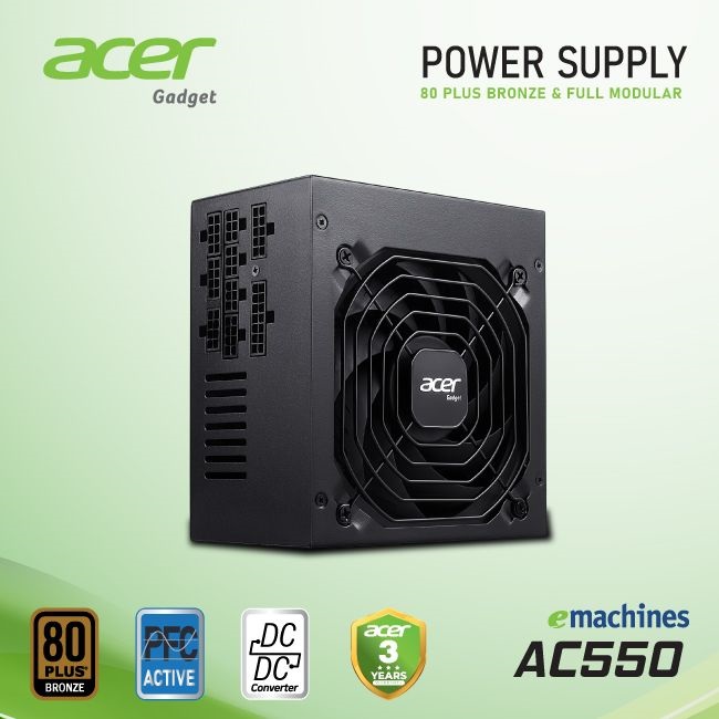 NGUỒN ACER AC550 FR BRONZE FULL MODULAR