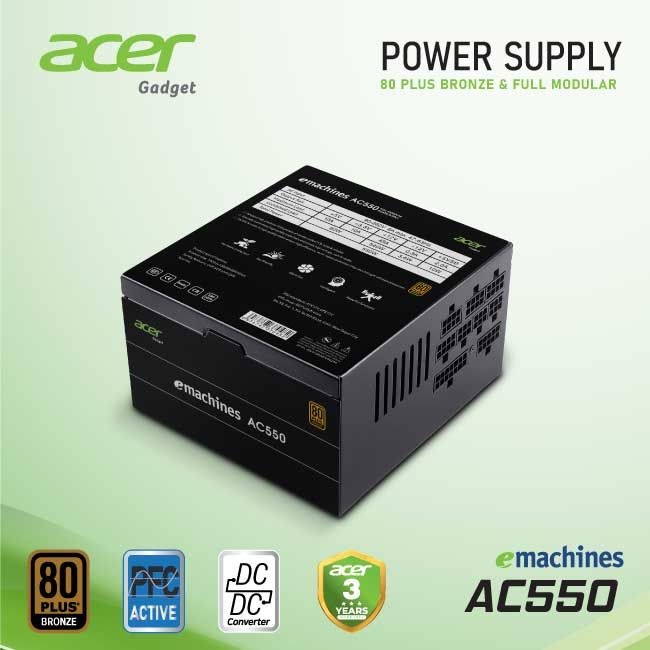 NGUỒN ACER AC550 FR BRONZE FULL MODULAR