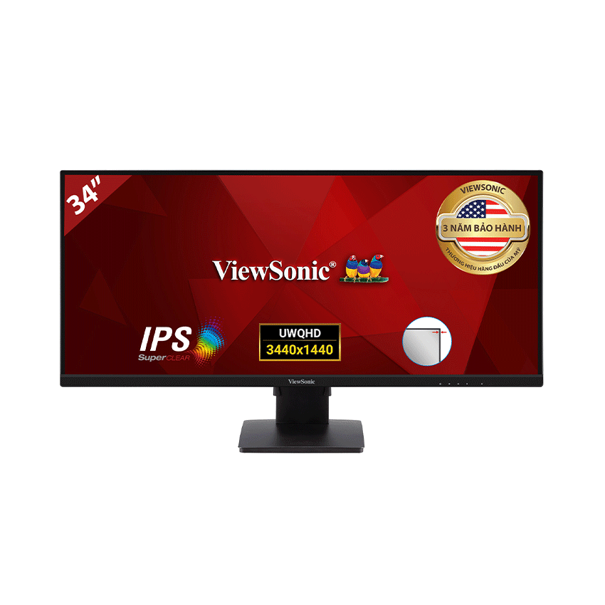 Màn hình Viewsonic VA3456-MHDJ (34 inch/WQHD/IPS/75hz/4ms/400nits/HDMI+DP/Loa)