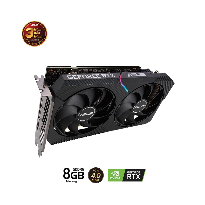 VGA ASUS Dual GeForce RTX 3050 V2 8GB (DUAL-RTX3050-8G-V2)