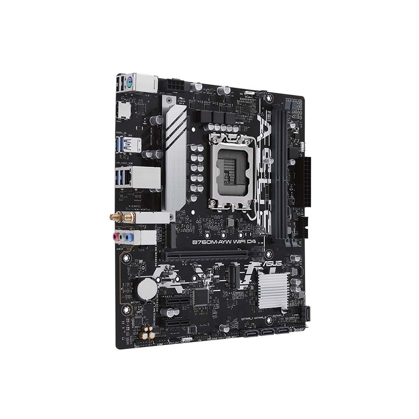  Mainboard ASUS B760M-AYW WIFI D4 (Intel B760, LGA1700, 2 x DDR4 64GB, mATX)