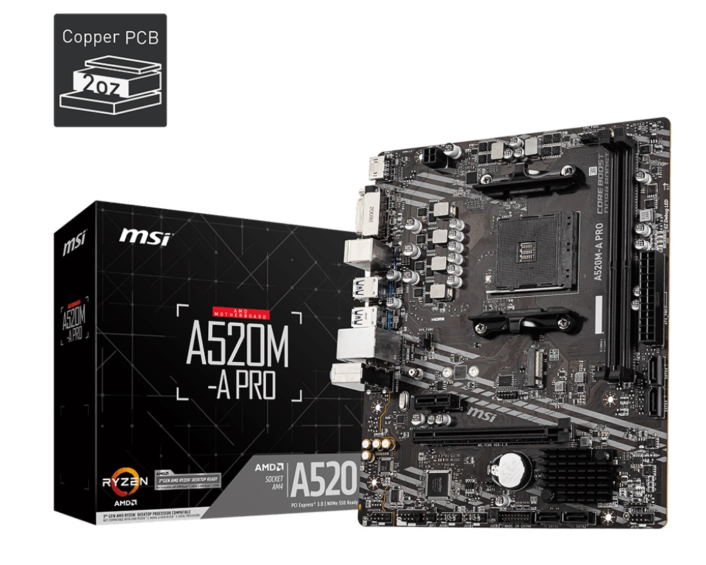 Mainboard MSI A520M-A PRO