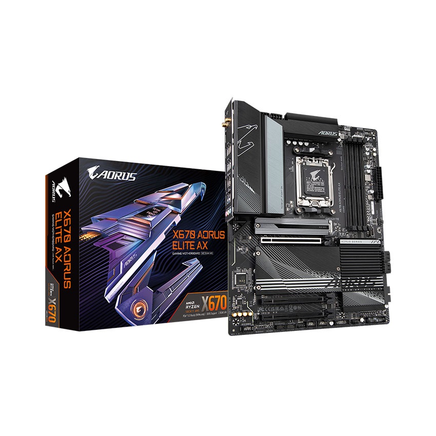 Mainboard Gigabyte X670 AORUS ELITE AX DDR5 (ATX- Wifi+Bluetooth)