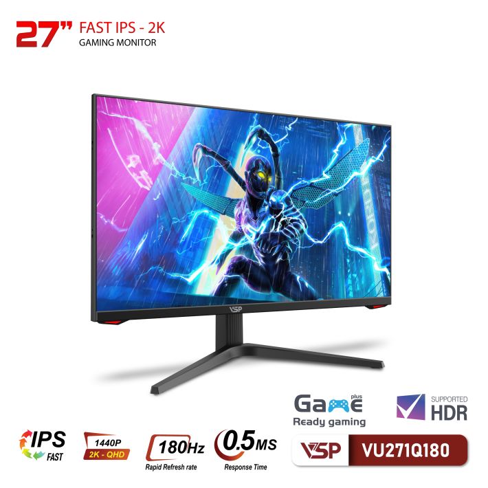 Màn hình VSP VU271Q180 (27 inch/QHD/Fast IPS/180Hz/0.5ms)