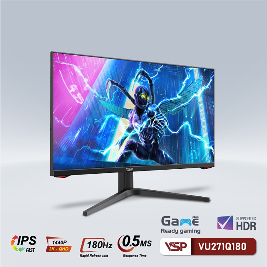 Màn hình VSP VU271Q180 (27 inch/QHD/Fast IPS/180Hz/0.5ms)