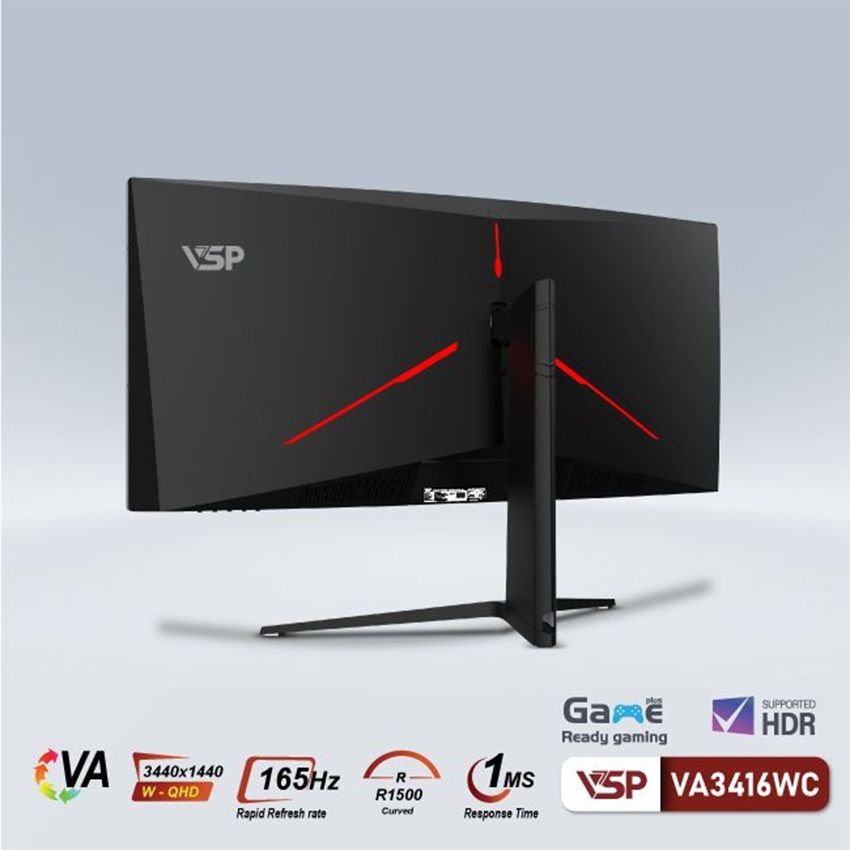 Màn hình VSP VA3416WC (34 inch/WQHD/VA/165Hz/1ms/Cong)