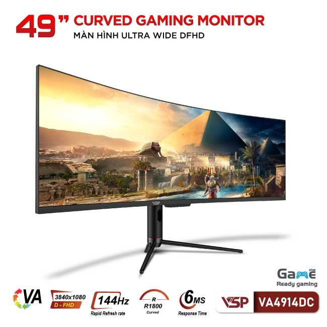 Màn hình VSP VA4914DC (49 inch/DFHD/VA/144Hz/6ms/Cong)