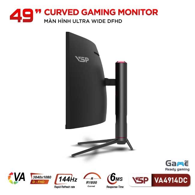 Màn hình VSP VA4914DC (49 inch/DFHD/VA/144Hz/6ms/Cong)