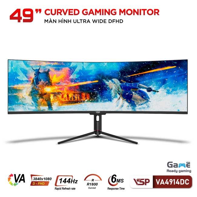 Màn hình VSP VA4914DC (49 inch/DFHD/VA/144Hz/6ms/Cong)