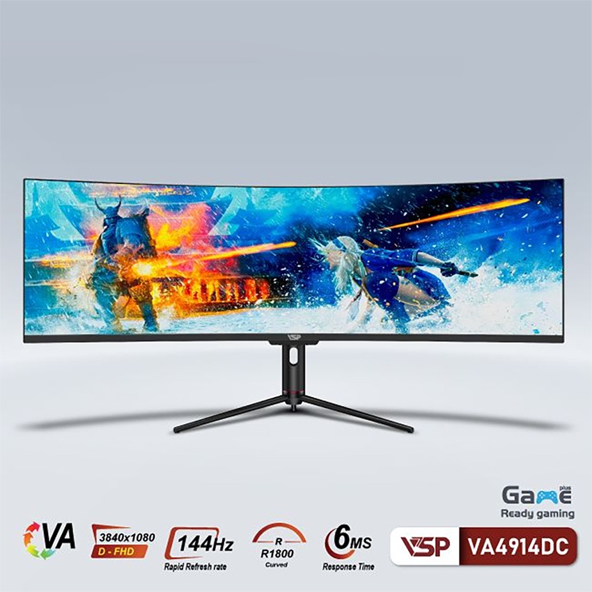 Màn hình VSP VA4914DC (49 inch/DFHD/VA/144Hz/6ms/Cong)