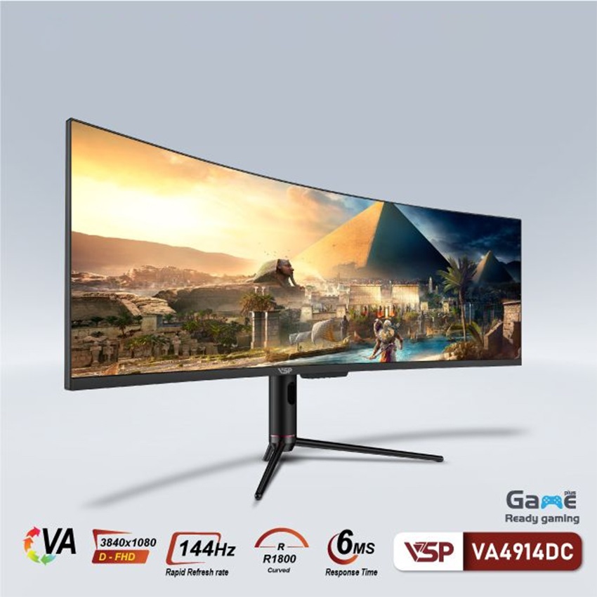 Màn hình VSP VA4914DC (49 inch/DFHD/VA/144Hz/6ms/Cong)