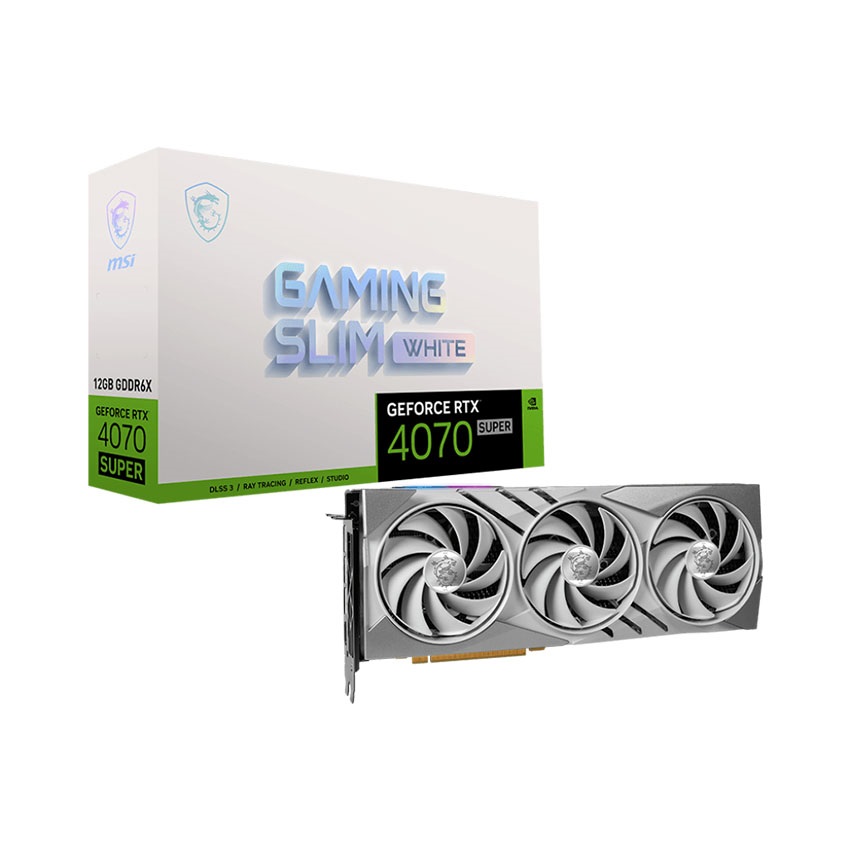 VGA MSI RTX 4070 SUPER 12G GAMING X SLIM WHITE