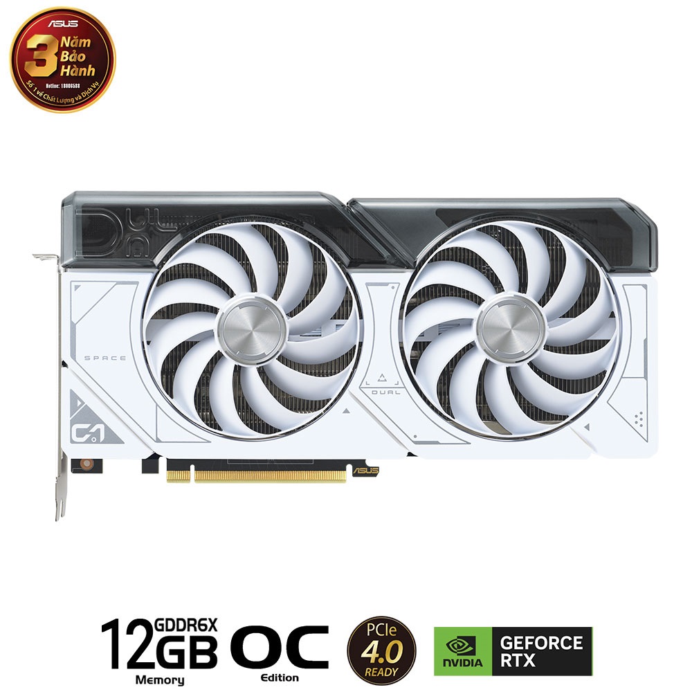 VGA Asus DUAL RTX 4070 SUPER-O12G WHITE