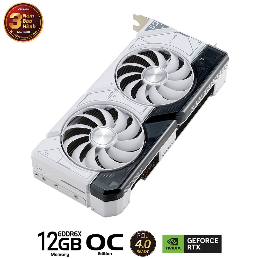 VGA Asus DUAL RTX 4070 SUPER-O12G WHITE