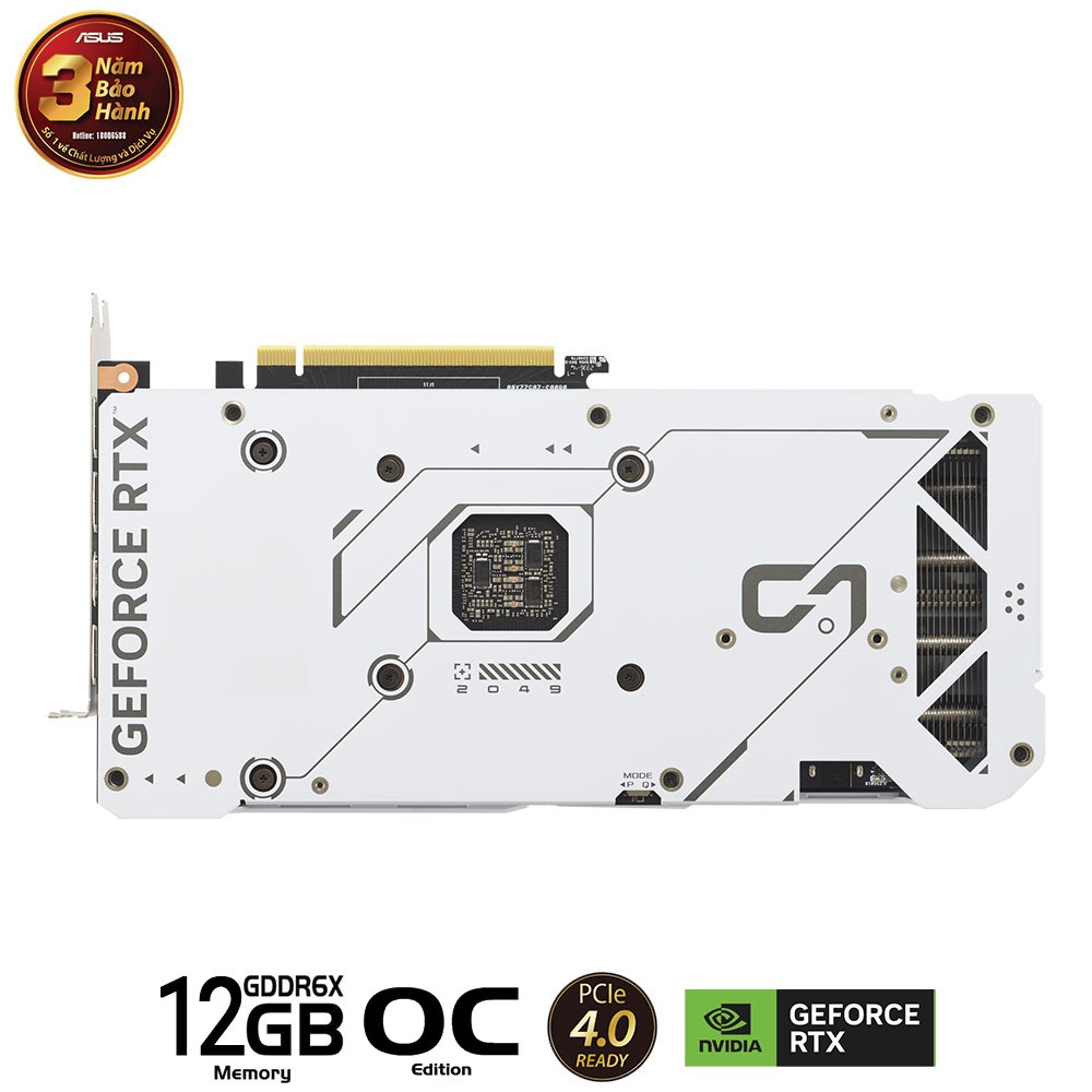 VGA Asus DUAL RTX 4070 SUPER-O12G WHITE