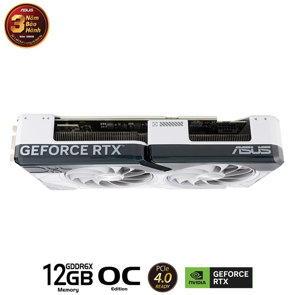 VGA Asus DUAL RTX 4070 SUPER-O12G WHITE