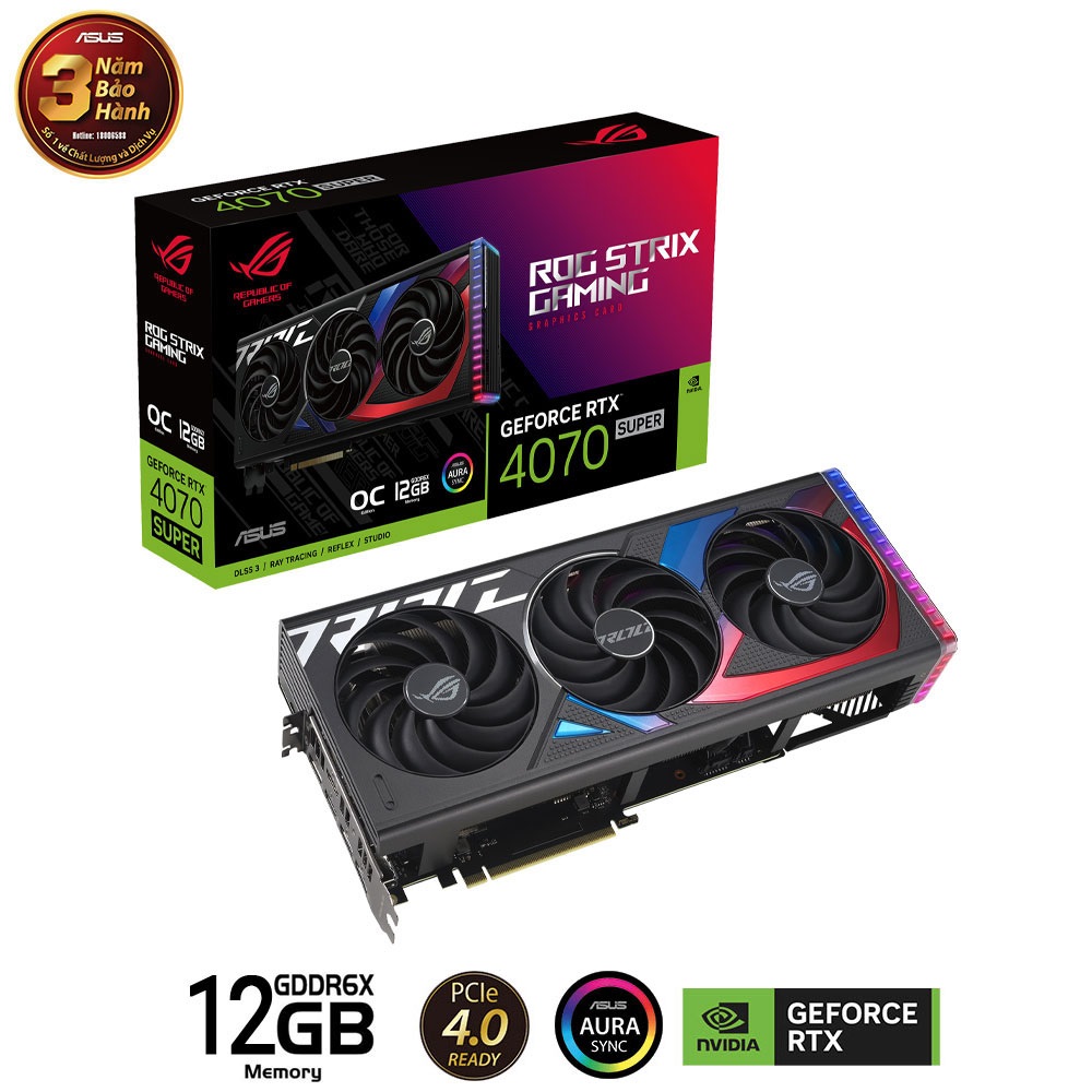 VGA Asus ROG TRIX RTX 4070 SUPER-12G GAMING