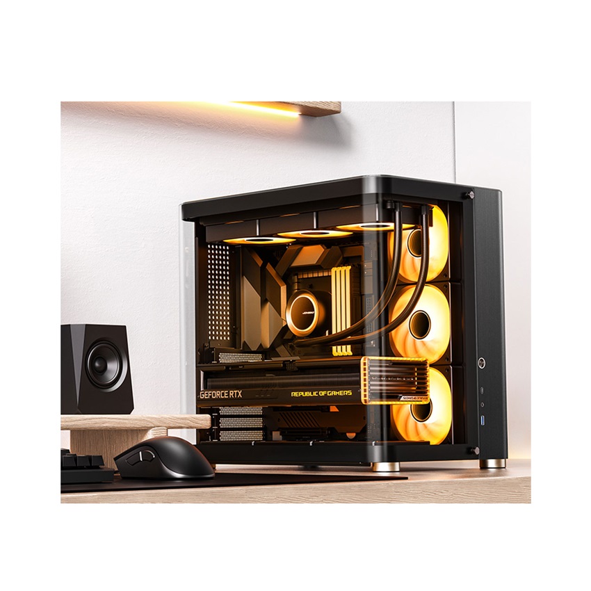 Vỏ case Jonsbo TK-2 Black (ATX/Mid Tower/Màu Đen)